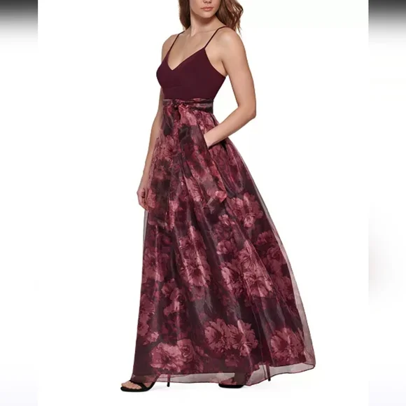 Eliza J Burgundy Dress - Picture 12 of 13